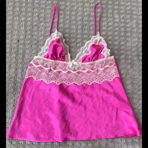 Victoria’s Secret Silky Cami XS Pink Lace